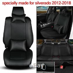 Fit For 2015 Chevy Silverado 1500 Seat Covers 2014-2019 4-Door Truck Cushion