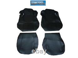Fit Mercedes Actros Mp4 Truck Eco Leather Seat Covers Pair Of Black