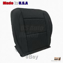 Fits 2008 2009 Nissan Titan Truck Front Driver Bottom Cloth Seat Cover Black