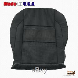 Fits 2008 2009 Nissan Titan Truck Front Driver Bottom Cloth Seat Cover Black