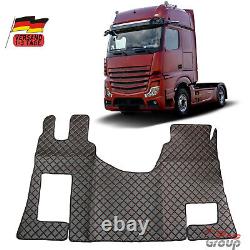 Foot mats + seat covers 1+1 for Mercedes Actros MP4 truck automatic black