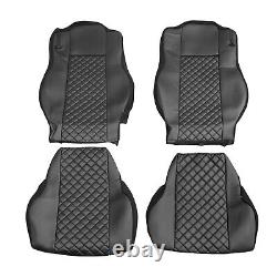 Foot mats + seat covers 1+1 for Mercedes Actros MP4 truck automatic black