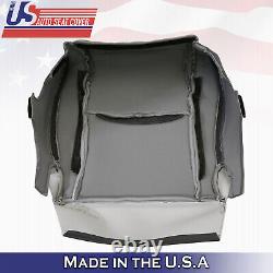 For 2007 to 20013 Toyota Tundra WORK TRUCK Bottoms Vinyl Seat Cover GRAY