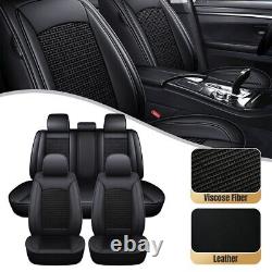 For BENZ A B C E S G Class 5-seat Front+Rear Full Set Car Leather Seat Covers BT