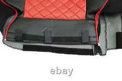 For DAF XF 106 XF CF LKW TRUCK Seat Covers PU Leather Trucks NEW RHD RED