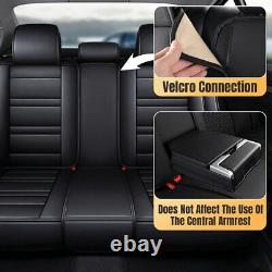 For Fiat For Seat For Volvo Full Set 5-Seat Covers Front&Rear Protector Leather