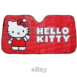 For Nissan 10pc Hello Kitty Core Car Truck Seat Covers Mats Accessories Set