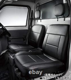 For SUBARU Seat Cover Sambar Truck TT1 TT2 (All grades) Split Headrest Black