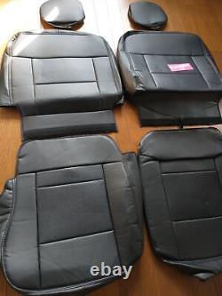 For SUBARU Seat Cover Sambar Truck TT1 TT2 (All grades) Split Headrest Black