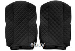 For Volvo FH 4 FM 4 2013-2019 Truck Seat Covers 1+1 Eco Leather Black