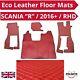 For truck Scania R 2016+ Suspen Seat Next Gen Dark Red Eco Leather Floor Mats