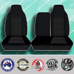 Ford Trader Truck Black Quality Premium Jacquard 3/4 Bench Tailored Seat Cover