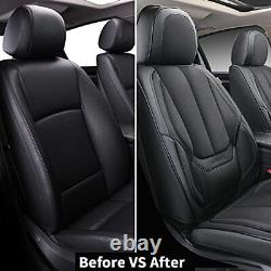 Front Seat Covers 2 Pieces Universal for Cars Trucks Pick Ups Stylish Protect