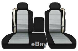 Front set seat covers fits FORD F150 TRUCK 2001-2003 40/60 LOW BACK With CONSOLE