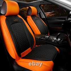 GIANT PANDA Leather Front Seat Cover, Luxury Automotive Seat Covers for Most Car