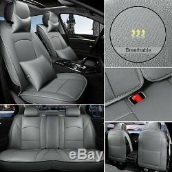 Gray Car Seat Cover for TUNDRA 2007-2019 4 Door 5 Seat Truck Cushion Sweatproof