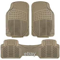Gray Integrated Seatbelt Truck TODOTERRENO Seat Covers with Beige Floor Mats