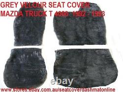 Grey Velour Seat Cover Fit Mazda Truck T4000 Single Cab 1992 1993