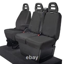 Iveco Daily Tipper Truck Front Seat Covers Tailored (2024 Onwards) Black 235