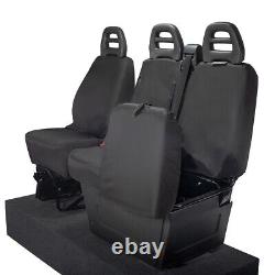 Iveco Daily Tipper Truck Front Seat Covers Tailored (2024 Onwards) Black 235