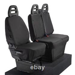 Iveco Daily Tipper Truck Front Seat Covers Tailored (2024 Onwards) Black 235