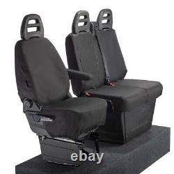 Iveco Daily Tipper Truck Front Seat Covers Tailored (2024 Onwards) Black 235