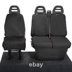 Iveco Daily Tipper Truck Front Seat Covers Tailored (2024 Onwards) Black 235