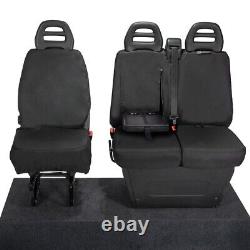 Iveco Daily Tipper Truck Front Seat Covers Tailored (2024 Onwards) Black 235