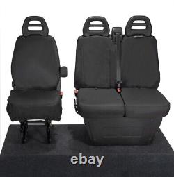 Iveco Daily Tipper Truck Front Seat Covers Tailored (2024 Onwards) Black 235