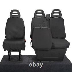 Iveco Daily Tipper Truck Front Seat Covers Tailored (2024 Onwards) Black 235