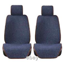 Linen car seat cover, large-sized linen seat cushion, truck SUV van backrest