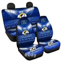 Los Angeles Rams Universal Car Seat Cover Full Set Truck Cushion Protector Gifts