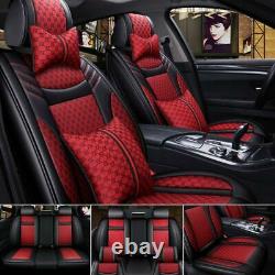 Luxury Car Seat Cover PU Leather Fashion 5-Seats Cushion For SUV Truck Universal