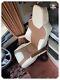 MAN TGX NEW GENERATION 2021 ECO LEATHER SEAT COVERS Beige & Light Brown
