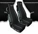 Melissa, Microfibre Truck Curtains And Seat Covers Set Black Lampa