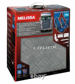 Melissa, Set Curtains & Seat Covers IN Microfiber For Truck Grey Lampa