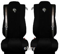 Mercedes Actros MP4 2011 fit black truck seat covers seat protector faux leather