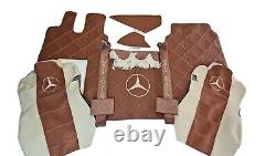 Mercedes Actros Smooth Eco Leather Floor Mats- Seat Covers -curtains. New