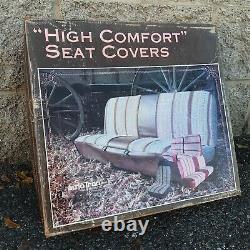 NOS High Comfort Bench Seat Cover Beige USA Chevy GMC Truck 73-80 Vintage