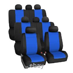 Neoprene 3 Row Car Seat Covers for TODOTERRENO VAN TRUCK 8 Seaters Blue