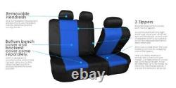 Neoprene 3 Row Car Seat Covers for TODOTERRENO VAN TRUCK 8 Seaters Blue