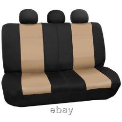 Neoprene 3 Row Car Seat Covers for TODOTERRENO VAN TRUCK Beige 7 Seaters beige
