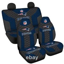 New England Patriots Universal Car Seat Cover Full Set Truck Cushion Protector