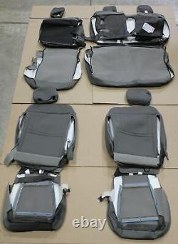 OEM 17-21 SUPER DUTY Gray Cloth Seat Covers F250 XLT Crew Cab Truck New Take Off