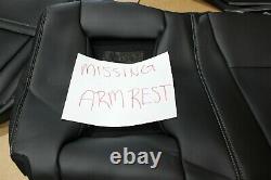 OEM Factory 15-22 F150 LARIAT Black Leather Seat Covers CREW CAB Truck