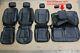 OEM Factory 17-22 SUPER DUTY Lariat Black Leather Seat Covers CREW CAB Truck