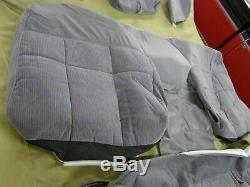 OEM Ford 1992 1996 F150 Truck Bench Seat Covers Cloth Grey nos 1993 1994 1995