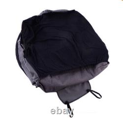 PU Leather Car Seat Cover Universal Cushion For Truck Van SUV Full Surround Gray