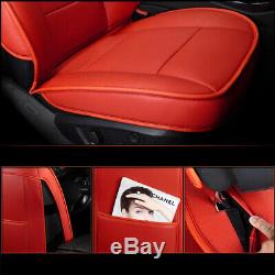 RED Car Seat Cover For Chevy Silverado 2012-2018 Crewcab Truck Front Rear Set