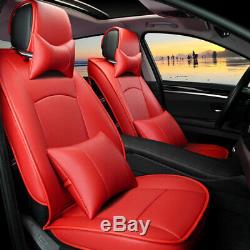 RED Car Seat Cover For Chevy Silverado 2012-2018 Crewcab Truck Front Rear Set